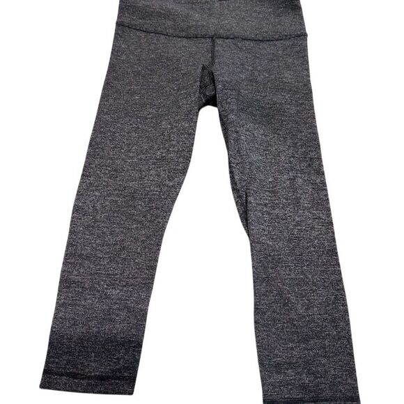 Lululemon Pants - Lululemon Wunder‎ Under Crop Leggings Black High-Rise Women's Size 4